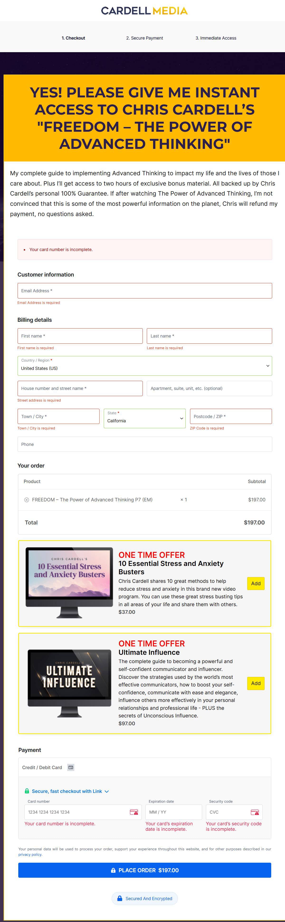 Fredom  Payment order
